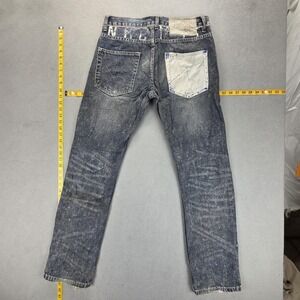 Neighborhood Jeans Mens Blue Selvedge Patchwork Thrashed Fits 32x32